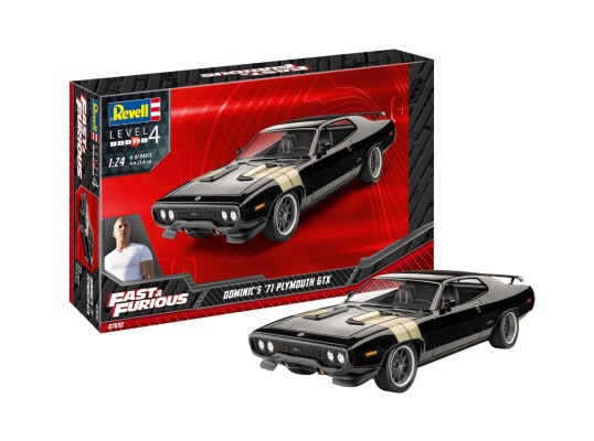 Збірна модель 1/24 Fast &amp; Furious - Dominic's 1971 Plymouth GTX Revell 07692 детальное изображение Автомобили 1/24 Автомобили