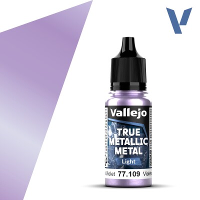 Акрилова фарба Небесно-фіолетовий Світлий тон (Celestial Violet Light) Vallejo True Metallic Metal VAL 77109 детальное изображение True Metallic Metal Vallejo
