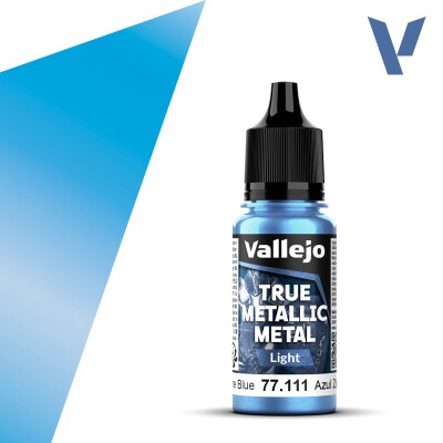 Acrylic paint Sapphire Blue Light Vallejo True Metallic Metal VAL 77111 детальное изображение True Metallic Metal Vallejo