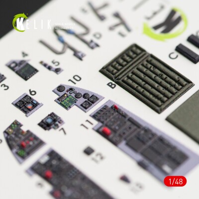 F-16C/N Fighting Falcon 3D decal interior for Tamiya 1/48 kit KELIK K48035 детальное изображение 3D Декали Афтермаркет