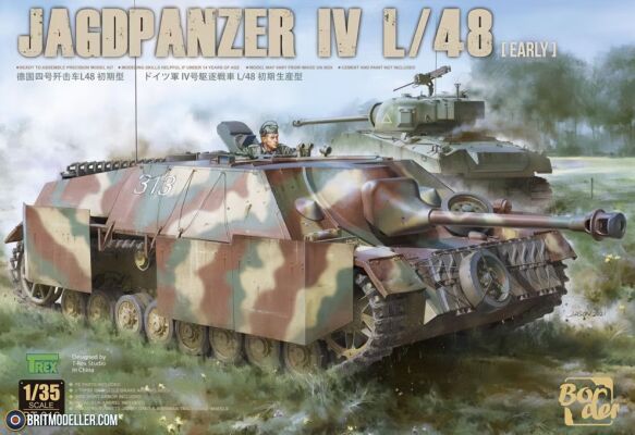 Збірна модель 1/35  Німецький танк Ягдпанцер IV L48 Border Model BT-016 детальное изображение Бронетехника 1/35 Бронетехника