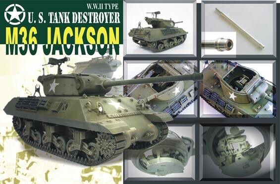 Збірна модель 1/35 90-мм самохідна артилерійська установка M36 "Jackson" (США) AFV Club 35058 детальное изображение Бронетехника 1/35 Бронетехника