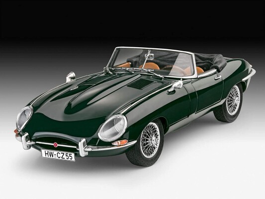 Scale model 1/24 Car Jaguar E-Type Roadster Revell 07687 детальное изображение Автомобили 1/24 Автомобили