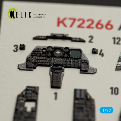 A-10 A Thunderbolt декаль інтер'єр для комплекту GWH 1/72 KELIK K72266 детальное изображение 3D Декали Афтермаркет