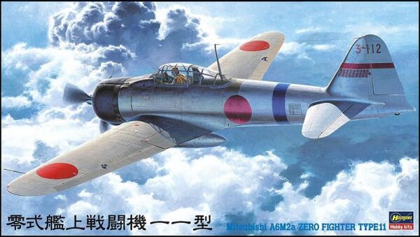 Збірна  модель MITSUBISHI A6M2a ZERO FIGHTER TYPE 11JT42 1:48	 детальное изображение Самолеты 1/48 Самолеты