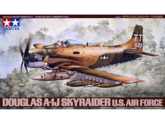 Сборная модель 1/48 Самолет Douglas A-1J Skyraider Тамия 61073 детальное изображение Самолеты 1/48 Самолеты