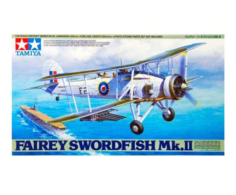 Збірна модель 1/48 Літака FAIREY SWORDFISH MK.II Tamiya 61099 детальное изображение Самолеты 1/48 Самолеты