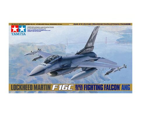 Сборная модель 1/48 Самолет Lockheed Martin Ф-16C [BLOCK 25/32] Fighting Falcon ANG Тамия 61101 детальное изображение Самолеты 1/48 Самолеты