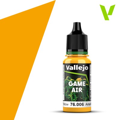 Акриловая краска Солнечная Желтая (Sun Yellow) Vallejo VAL 76006 детальное изображение Game Air Vallejo