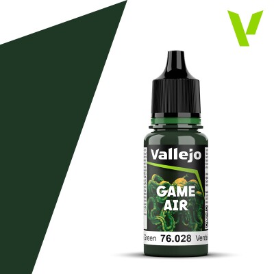 Acrylic paint Dark Green Vallejo VAL 76028 детальное изображение Game Air Vallejo