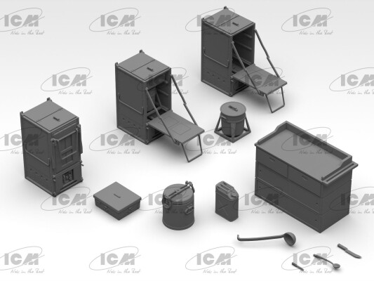 Сборная модель 1/35 Грузовик-кухня США 2 СВ ICM 35587 детальное изображение Автомобили 1/35 Автомобили