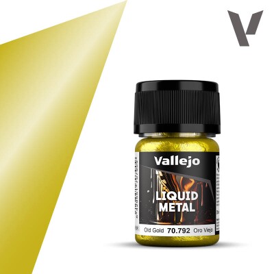 Фарба на спиртовій основі Старе золото (Old Gold) Vallejo Liquid Metal VAL 70792 детальное изображение Металлики и металлайзеры Модельная химия