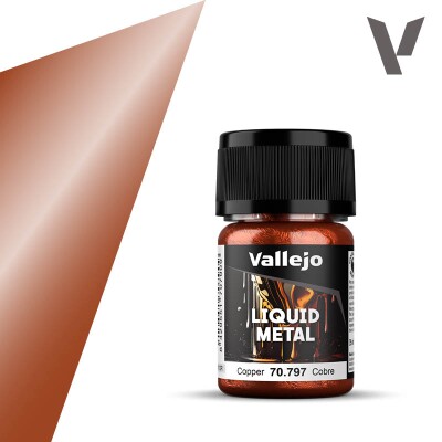 Фарба на спиртовій основі Мідь (Copper) Vallejo Liquid Metal VAL детальное изображение Металлики и металлайзеры Модельная химия