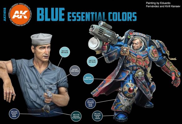 BLUE UNIFORM COLORS 3G / Набір фарб синього кольору для уніформи детальное изображение Наборы красок Краски