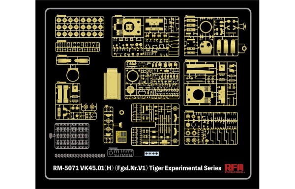 Scale model 1/35 Tank VK45.01(H) (Fgsl.Nr.V1) Tiger experimental series Rye Field Model RM-5071 детальное изображение Бронетехника 1/35 Бронетехника