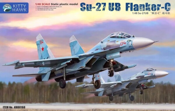 Сборная модель 1/48 Самолет Су-27УБ &quot;Flanker-C&quot; Zimi 80168 детальное изображение Самолеты 1/48 Самолеты