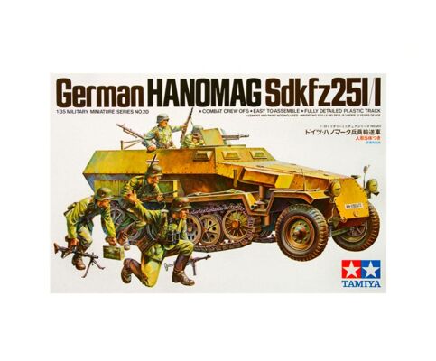 Збірна модель 1/35  Бронетранспортер HANOMAG SD.KFZ 251/1 Tamiya 35020 детальное изображение Бронетехника 1/35 Бронетехника