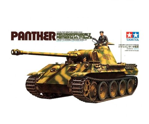 Збірна модель 1/35 Німецький танк Пантера Ausf.A Tamiya 35065 детальное изображение Бронетехника 1/35 Бронетехника