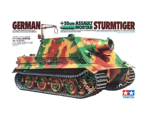 Збірна модель 1/35 САУ Sturmtiger 38 CM Tamiya 35177 детальное изображение Бронетехника 1/35 Бронетехника