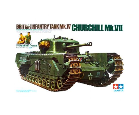 Scale  model 1/35 Таnk  of the British Churchill MK.VII Tamiya 35210 детальное изображение Бронетехника 1/35 Бронетехника
