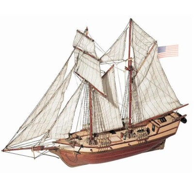 Scale wooden model 1/100 Schooner &quot;Albatros&quot; OcCre 12500 детальное изображение Корабли Модели из дерева