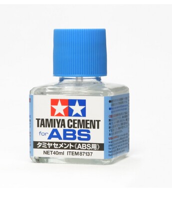 Клей для ABS пластику (Cement for ABS) 40 мл Tamiya 87137 детальное изображение Клей Модельная химия