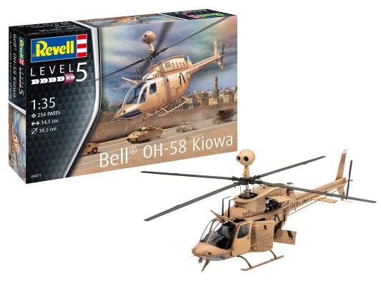 Вертолет Bell OH-58 Kiowa детальное изображение Вертолеты 1/35 Вертолеты