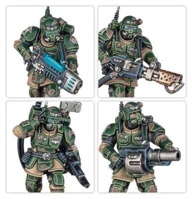 Ігровий набір Warhammer 40000 - ASTRA MILITARUM - KASRKIN детальное изображение Имперская Гвардия Армии Империума