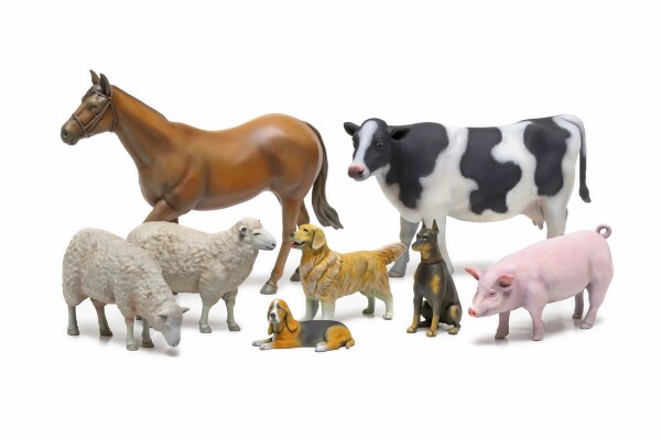 Scale model 1/35 Livestock Set II Tamiya 35385 детальное изображение Фигуры 1/35 Фигуры