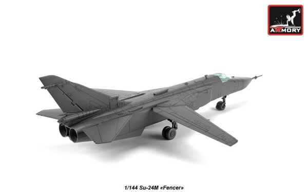 Сборная модель 1/144 Тактический фронтовой бомбардировщик Су-24М на вооружении зарубежных стран детальное изображение Самолеты 1/144 Самолеты