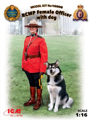 Офицер Королевской Канадской Конной Полиции с собакой детальное изображение Фигуры 1/16 Фигуры