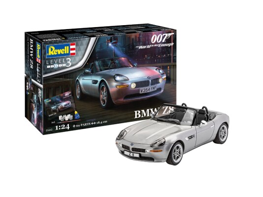 Збірна модель 1/24 Автомобіль Джеймс Бонд  BMW Z8 Подарунковий набір Revell 05662 детальное изображение Автомобили 1/24 Автомобили