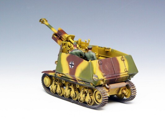 Збірна модель 1/35 Німецька САУ 39(H) 10.5cm LeFH18(Sf) auf Geschutzwagen Trumpeter 00353 детальное изображение Бронетехника 1/35 Бронетехника