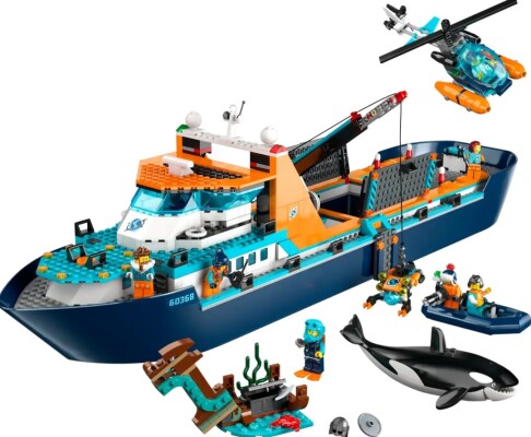 Конструктор LEGO City Арктический исследовательский корабль 60368 детальное изображение City Lego