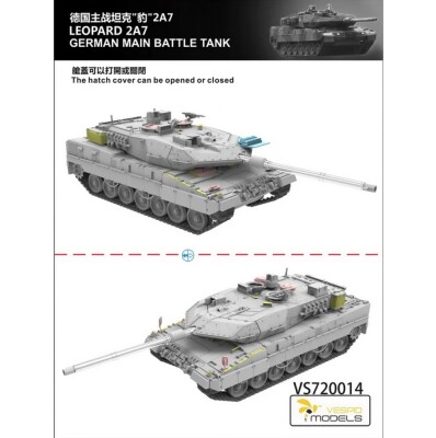Збірна модель 1/72 Танк Леопард 2A7 Vespid Models VS720014 детальное изображение Бронетехника 1/72 Бронетехника
