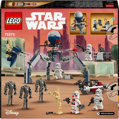 Constructor LEGO Star Wars Clone troopers and Battle Droid. Battle set 75372 детальное изображение Star Wars Lego