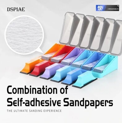 Set of self-adhesive sandpaper #400-#1500 (120 pcs.) DSPIAE XSP-S01 детальное изображение Наждачная бумага Инструменты