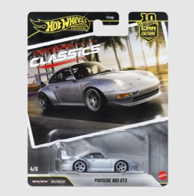 Машинка Premium Hot Wheels Porsche 993 GT2 Modern Classics JKF16 детальное изображение Hot Wheels 