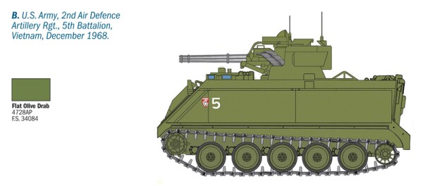 Збірна модель 1/35 Система ППО VADS Vulcan Italeri 6560 детальное изображение Зенитно ракетный комплекс Военная техника