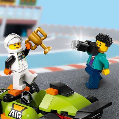 Конструктор LEGO City Зеленый автомобиль для гонки 60399 детальное изображение City Lego