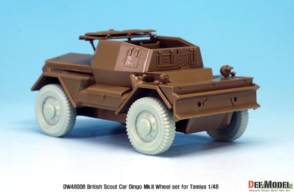 British Armored Scout Car &quot;DINGO&quot; Mk.II Wheel set (for Tamiya 1/48) детальное изображение Смоляные колёса Афтермаркет