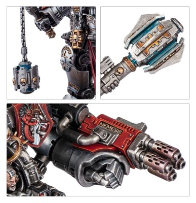 Игровой набор Warhammer 40000 - GREY KNIGHTS - GRAND MASTER IN NEMESIS DREADKNIGHT детальное изображение Серые Рыцари Космические Десантники