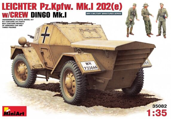 LEICHTER Pz.Kmpf. Mk.I 202(e) with crew. DINGO Mk.I детальное изображение Автомобили 1/35 Автомобили