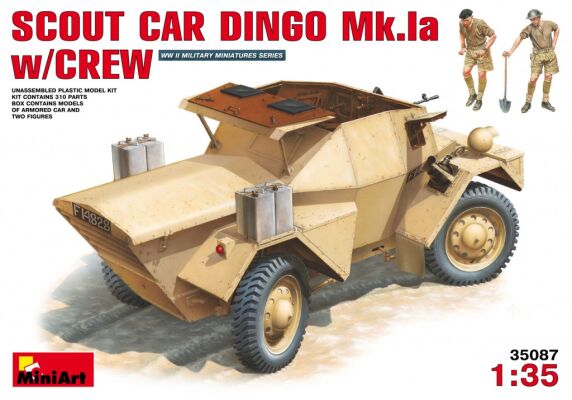 Reconnaissance armored car DINGO Mk.1A with crew детальное изображение Автомобили 1/35 Автомобили