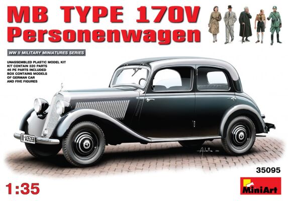 GERMAN CAR MB TYPE 170V детальное изображение Автомобили 1/35 Автомобили