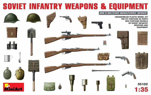 Советское пехотное оружие и амуниция детальное изображение Наборы деталировки Афтермаркет