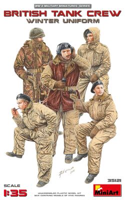 Британський танковий екіпаж у зимовій уніформі детальное изображение Фигуры 1/35 Фигуры