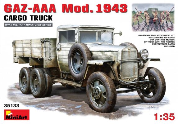 Truck GAZ-AAA Arr. 1943 детальное изображение Автомобили 1/35 Автомобили