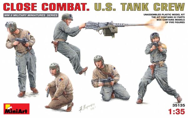 Ближний бой.  Американский танковый экипаж детальное изображение Фигуры 1/35 Фигуры