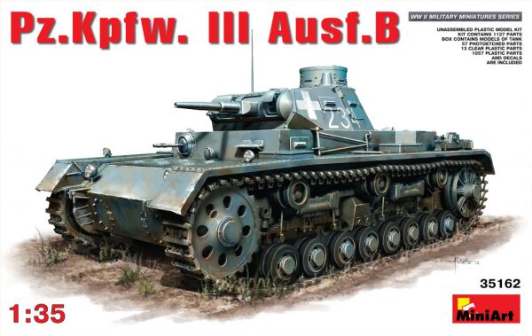 Medium tank Pz III Ausf B детальное изображение Бронетехника 1/35 Бронетехника